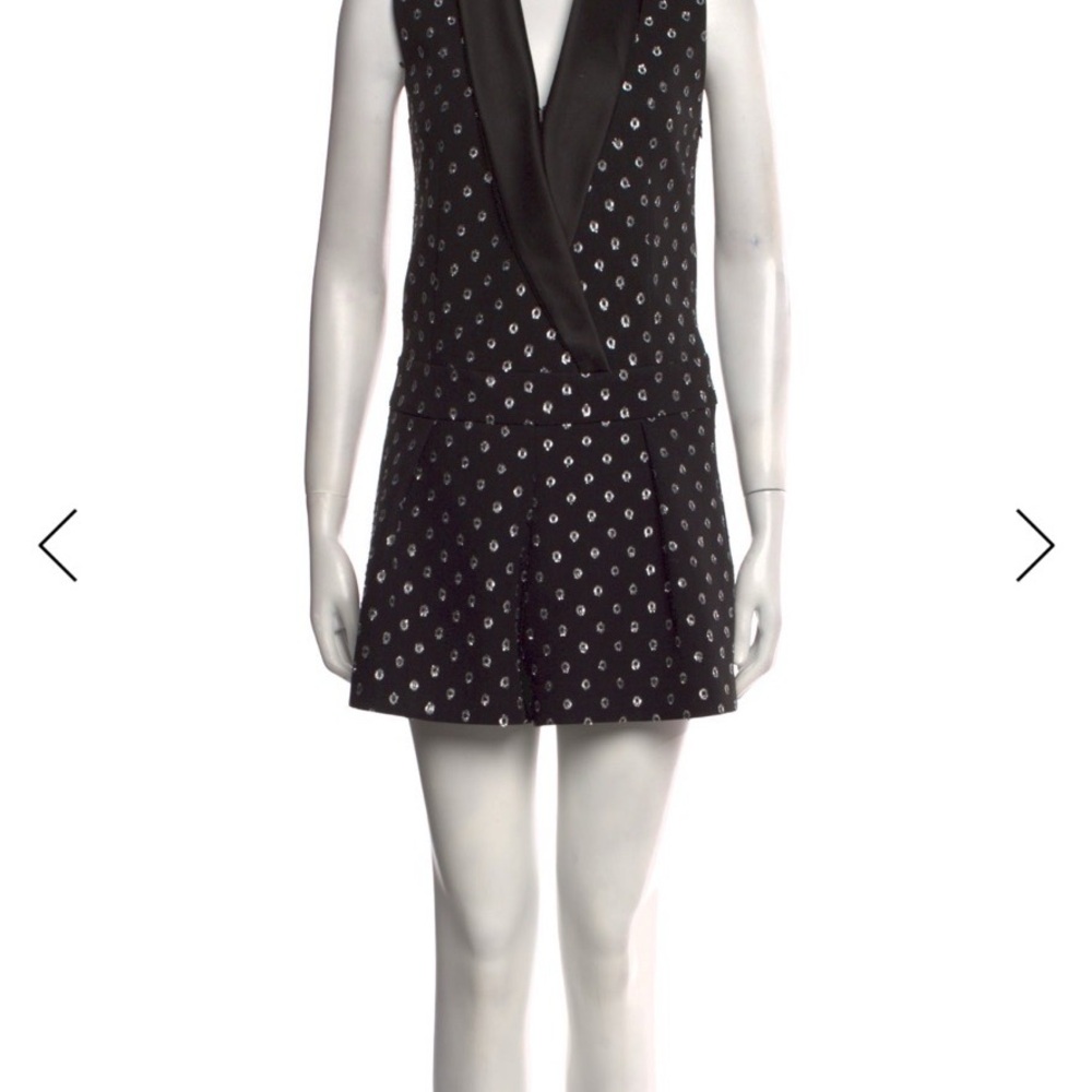 Alexis Black and White Mini Romper